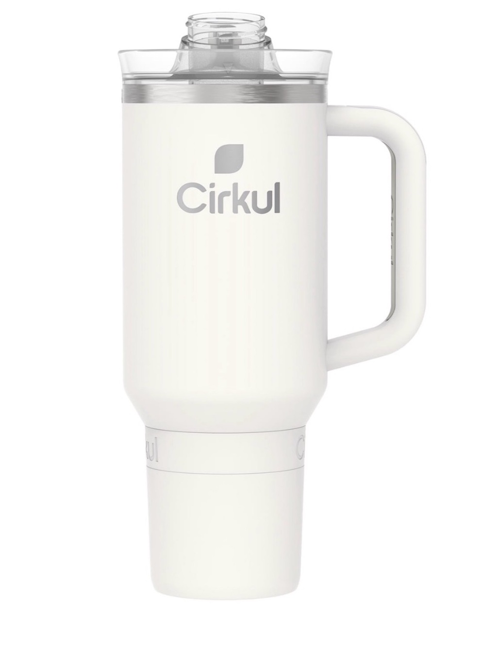 Cirkul White Insulated Tumbler with Handle